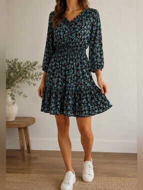 Club Monaco Floral Boho Dress Size M